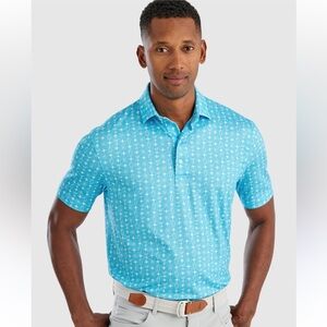 Blue cocktail shaker polo